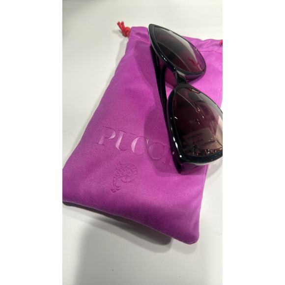 Emilio Pucci 58mm Gradient Cat Eye Sunglasses shiny black
